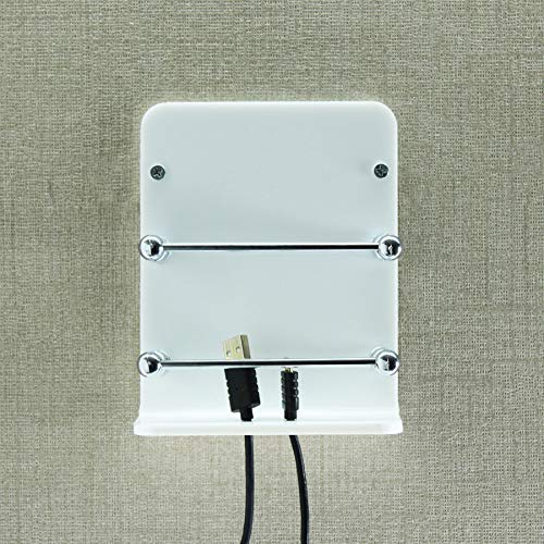 PRANAV ENTERPRISES Pranav Sales, Acrylic Mobile Charging Stand Holder, AC Remote Holder,TV Remote Stand (11.5x4x14.4 cm, White)