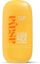 Asaya Sheer Milk Sunscreen SPF 50 PA++++ UVA + UVB | Lightweight Fluid Sunscreen with Niacinamide for Brightening & Barrier Support | Water Based for Acne skin | Matte & Quick Absorbing | For Acne-Prone, Oily or Combination Skin, 50 ml