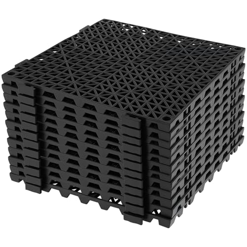 MAHIONG 12 Pcs Modular Interlocking Cushion 12x12 inch,Non Slip Interlocking Mats for Restroom, Bathroom, Kitchen, Pool, Wet Areas