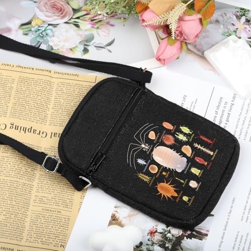 VAMSII Isopod Lover Gift Aquatic Isopod Design Crossbody Bag Entomologist Entomology Lover Travel Bag Isopod Collection Gift3