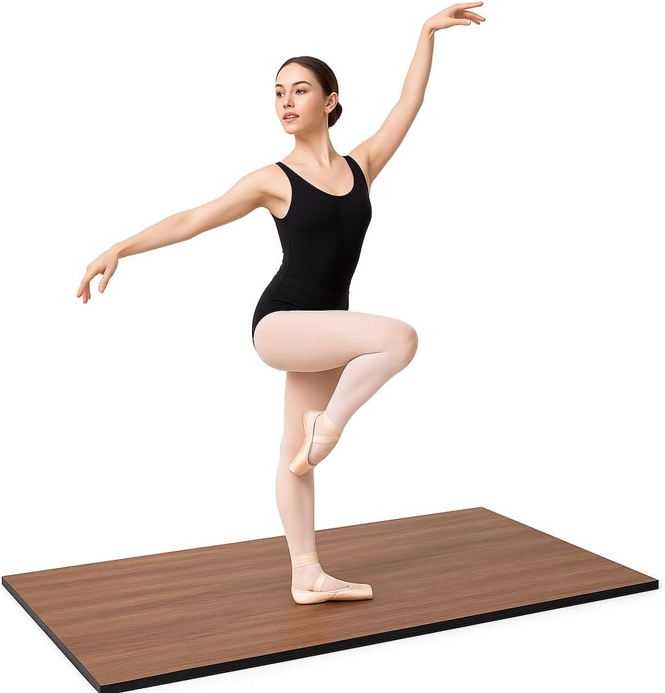 Marley Dance Floor – Portable 6 x 3 ft Non-Slip Vinyl Mat for Ballet, Lyrical & Tap – 2mm Thick, Lightweight, Rollable – Ideal for Practice at Home, Studio, or Outdoors