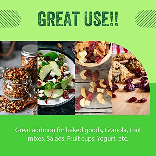 Dried Cranberries Original 4 Pounds, Resealable Bag, High In Antioxidant, Great For Salads, Cooking, And Mixes / Sweetened #TOP3