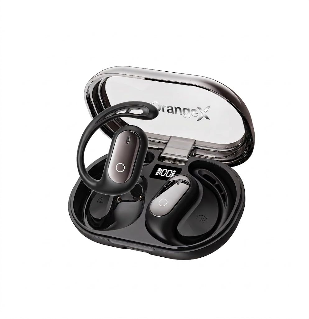 OrangeX Essential - Cuffie Bluetooth 5.4 Sport Wireless, Auricolari Leggeri per Musica e Chiamate, Design Elegante, Funzione Extra Traduttore Istantaneo 158 Lingue, compatibilità IOS/Android