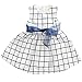 Fairy Season Cute Baby Toddler Girl Kids Cotton Top Bowknot Plaid Dress Outfit Clothes 6-9 Months