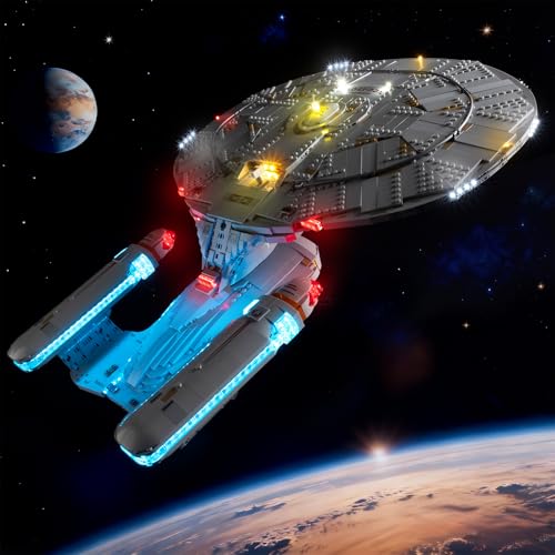 Kyglaring Light Kit for LEGO 10356 Enterprise NCC-1701-D Set Lights Only