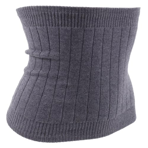 HAPINARY Thermal Cashmere Belt Breathable Waist Support Warming Belt for Comfort Grey