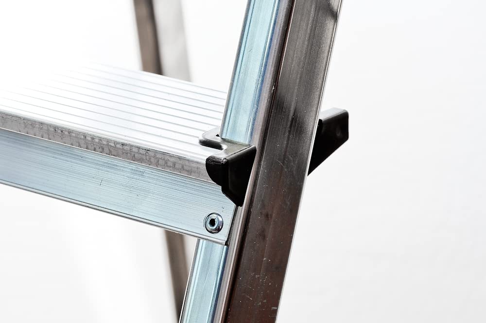 BPS Access Solutions - Scaletto, Scala pieghevole in alluminio, 5 gradini