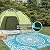 Pauwer Waterproof Outdoor Rug 5x8, Reversible Plastic Straw Patio Camping Rug, Indoor Outdoor RV Mat Carpet for Deck, Camper, Porch, Balcony, Backyard, Picnic, Boho Teal