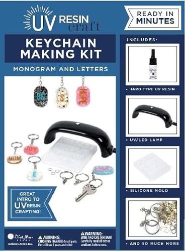 Blue Moon Beads UV Resin Monogram Keychain-Making Kit