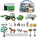 SHANNA Juguetes de Granja para Niños, Juguetes de Granja, Figuras, Animales, Cercas, Tractores y Accesorios para Regalos de Niños (Juguete de Granja B)