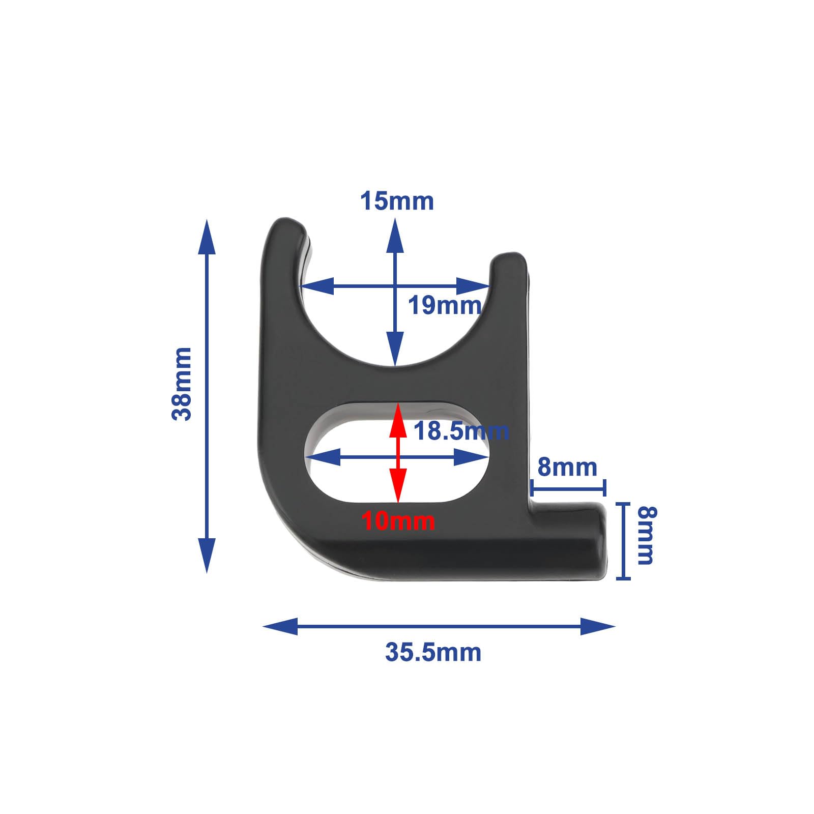 SG Store 2pcs Roof Hatches Fuse Compatible with Dometic MIDI-Heki 40cm x 60cm Burglary Protection Additional 38mm x 35.5mm Fuse Roof Hatches Clip Plastic - Image 4