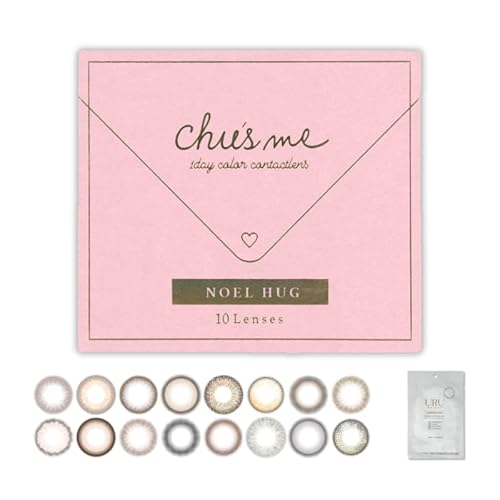 新色追加 カラコン chu's me チューズミー ワンデー ノエルハグ 1箱10枚入 【マスクシート付き】 (-10.00)の商品画像（Amazon）