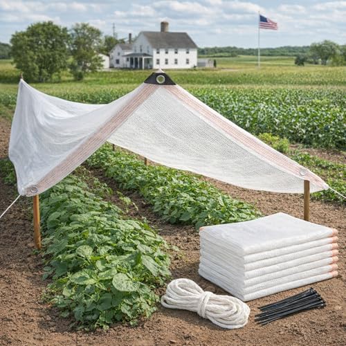 Red de sombra UV impermeable blanca para crear espacios frescos en el jardín 2