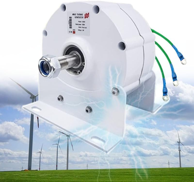 Alternateur sans engrenage 12000W triphasé pour éolienne DIY 220V