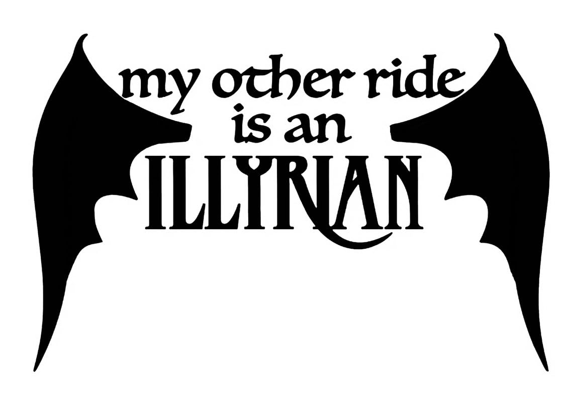Autocollant créature illyrienne My Other Ride LLI2433 pour look motard urbain