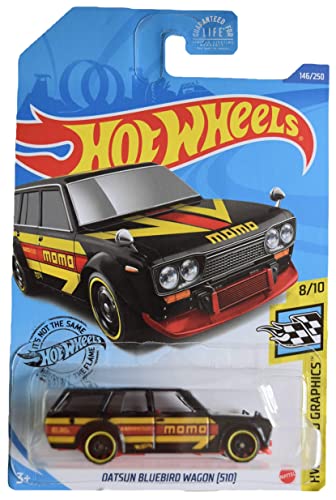 Hot Wheels Datsun Bluebird Wagon (510), [black] 146/250 Speed Graphics 8/10