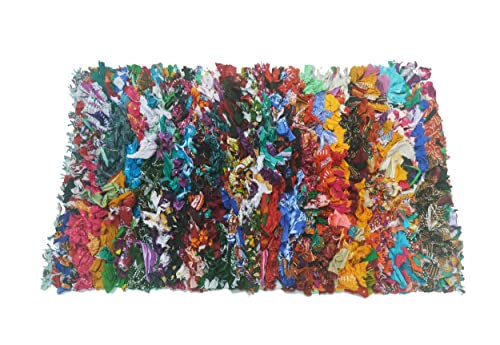 Tapete Shag colorido Boho 20x30 pulgadas miniatura 6