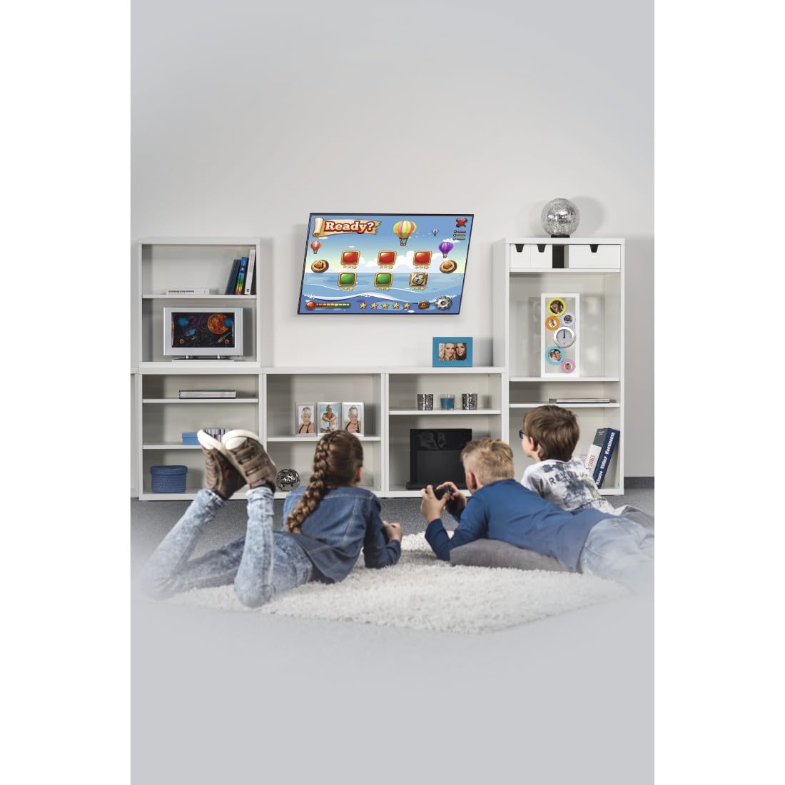 Hama | Soporte de Pared para TV de 46" a 100" (Soporte inclinable +0/-12° de Pared, Pantallas de hasta 191cm, Carga máx de 75kg, VESA 800 x 600)