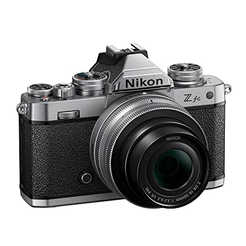Nikon Z Fc Dx-Format Mirrorless Camera Body W/Nikkor Z Dx 16-50Mm F/3.5-6.3 Vr - Silver #TOP2