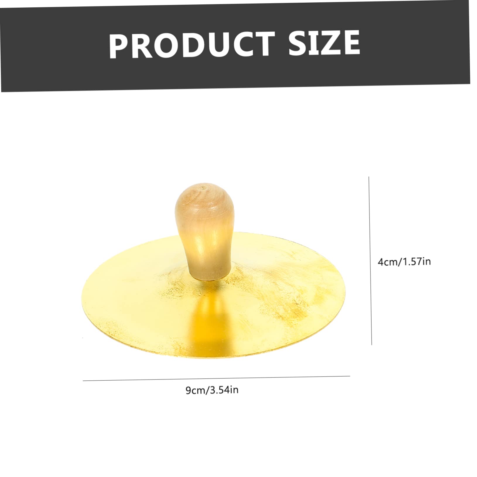 VICASKY 2pcs Copper Finger Cymbals for Durable Music Instrument for Parent Interaction Producing Bright Tones for and Stage Performance