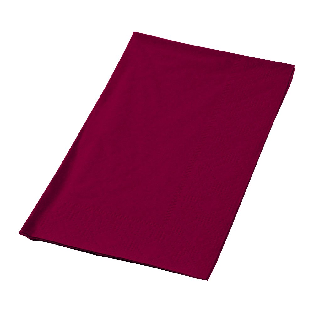 Hoffmaster 180524 Serviettes de table, Regal en relief, 2 plis, 1/8 plis, 43,2 cm de long x 38,1 cm de large, Bordeaux (8 paquets de 125)