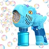 Panacare Kinder Seifenblasenpistole, Dinosaurier Seifenblasenmaschine Gun 4000+ Blasen/Minute mit Seifenblasenlösung, Seifenblasenspielzeug Geschenk für Kinder/Geburtstag/Party, Bubble Gun Machine
