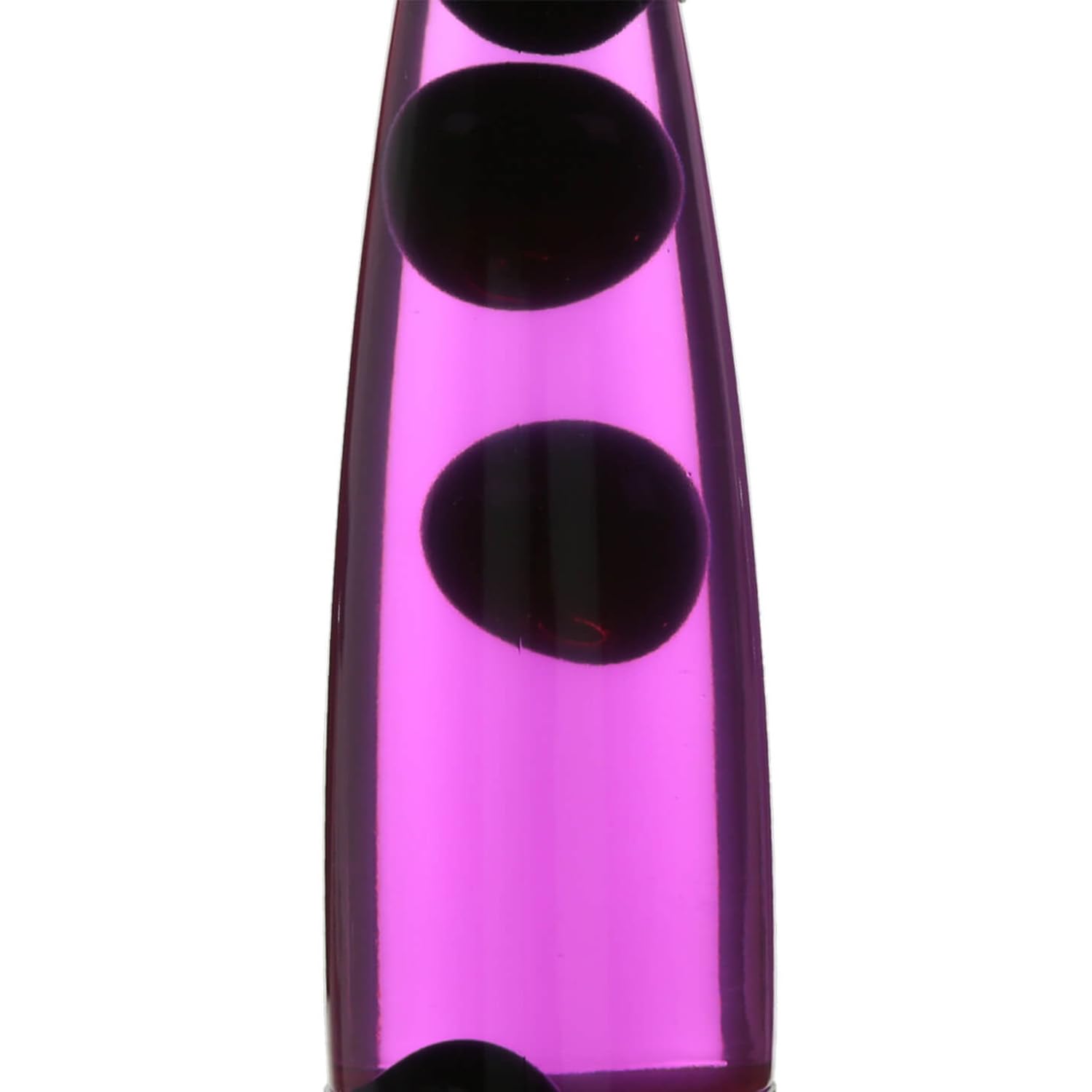 Licht-Erlebnisse Lavalampe Schwarz Lila Pink, Lava Tisch Leuchte, Wohnzimmer, Jugendzimmer, Partykeller, H:42 cm, entspannend, Geschenkidee, Retro Lampe, JENNY