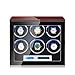 MERCB Automatic Watch Winder 6 LCD Touch Screen Display remoto di Controllo retroilluminazione a LED Regolabili Visita Cuscini , con Silenzioso Motore Camera Accessories