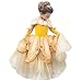 Costume da principessa Belle di La Bella e La Bestia, per feste di Halloween, travestimento da principessa, per bambine Belle 6-7 Anni