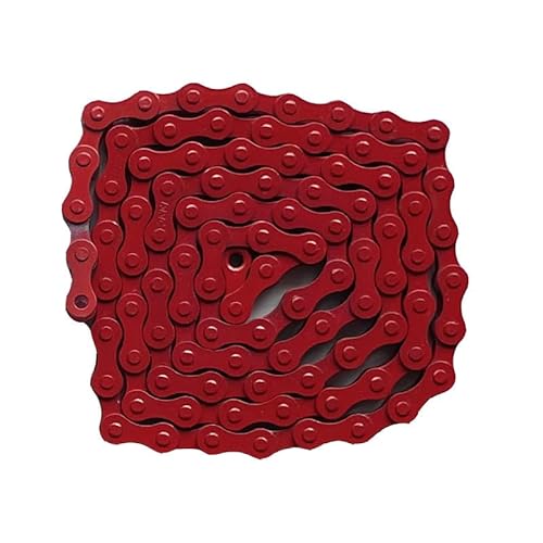 MOMOALA 96 Links Single Speed Bike Chain, Red