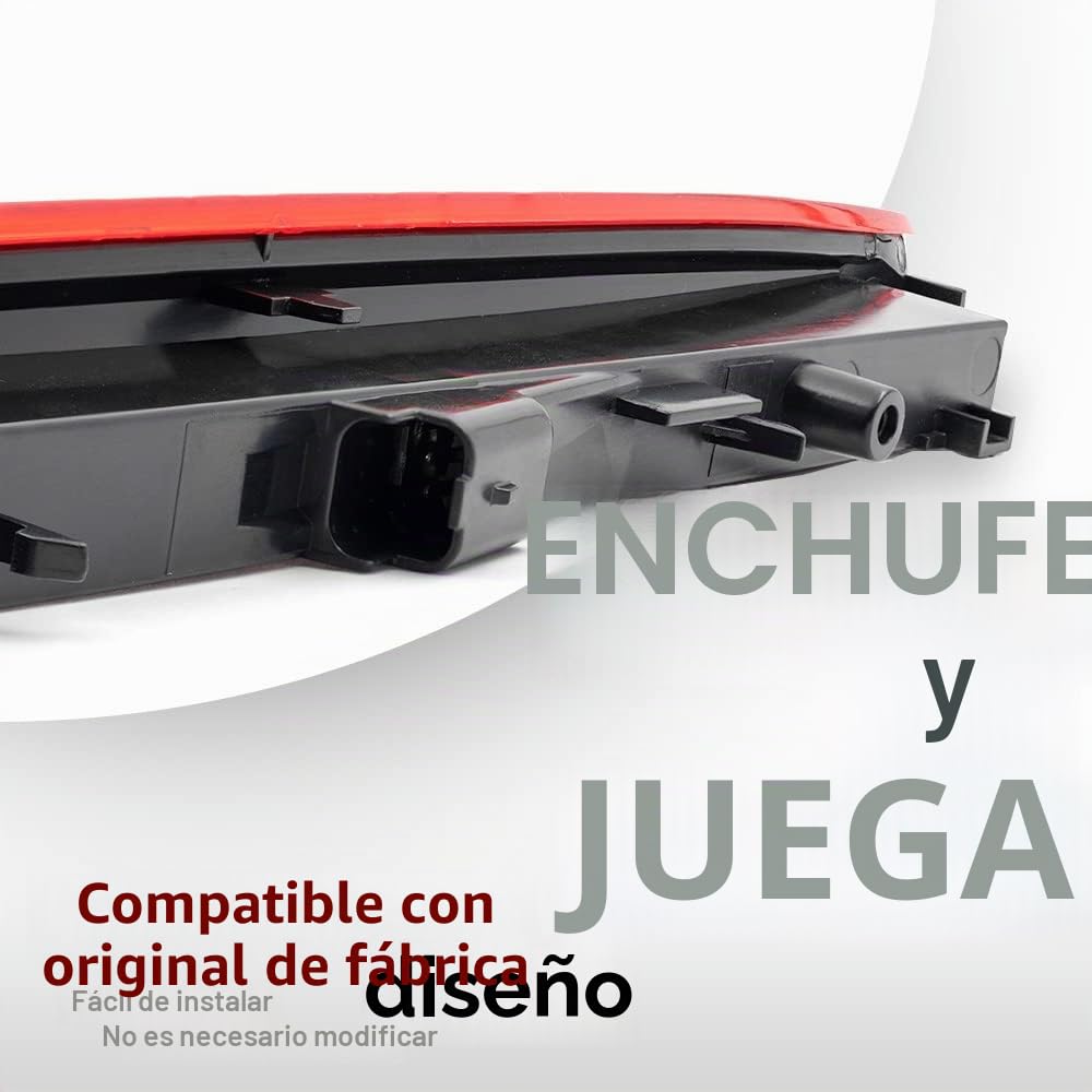 Lente roja LED roja 3ª luz de freno para Renault Megane II MK2 Estate Luz de freno trasera central montada alto,OEM#:8200175538