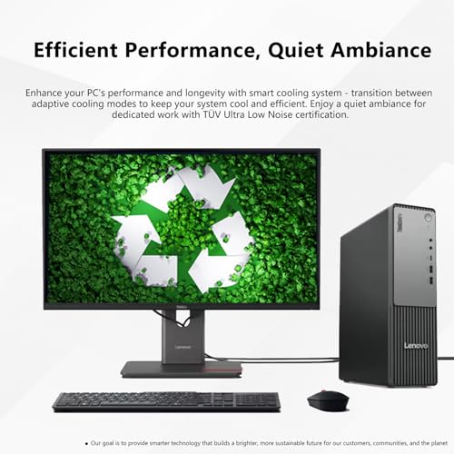 Image of Lenovo ThinkCentre Neo 55s SFF Business AI Desktop, AMD Ryzen 7 250 (up to 5.10 GHz), 32GB DDR5, 2TB SSD, Wi-Fi 6, DP, Support 2-Monitor 4K, Wired KB & Mouse, Win 11 Pro, Flash Drive Bundle