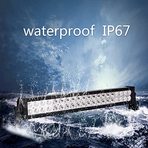 Quandingyi 22'' 120W Led Light Bar Work Offroad Lamp Waterproof Flood Fog Lights For Off Road Suv Jeep Truck Atv #TOP2