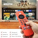 Pinowu Remote Cover Case (2pcs) Compatible with Fire TV Stick HD / 4K(2nd Gen) / 4K Plus /4K Select Alexa Voice Remote, Anti Slip Silicone Sleeve with Wrist Strap (Red,Blue) - Image 5