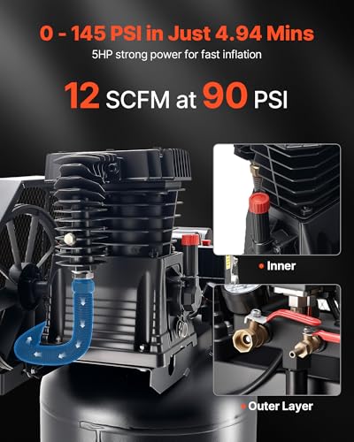 VEVOR 5HP 12 SCFM Compressor
