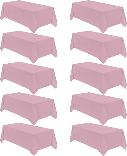 Miniatura 13 de VidaFete Mantel rectangular de poliéster de 90 x 132 pulgadas, resistente a las manchas, a las arrugas, para cocina, comedor, fiesta, boda