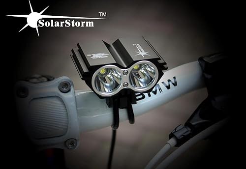 Miniatura 5 de Solarstorm X2 5000Lm 2x CREE XML U2 LED Cycling Front Bicycle Bike Light HeadLight Headlamp
