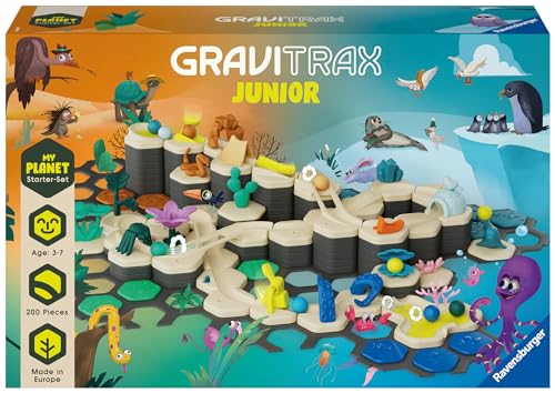 Circuit de billes Ravensburger Gravitrax Junior Starter Set XXL 200 pièces dès 3 ans