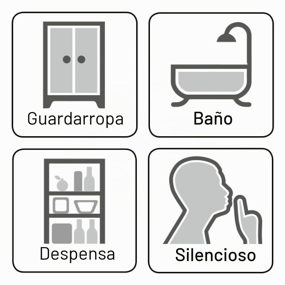 TROTEC Deshumidificador Peltier TTP 10 E, 750ml / Día, Compacto, Purificador de Aire, Habitaciones de 10m², Depósito 2L, Apagado autómatico, Indicador Luz LED, Silencioso