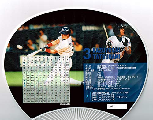 Amazon.co.jp: 立浪和義 2000本安打記念うちわ 中日ドラゴンズ 2003年7