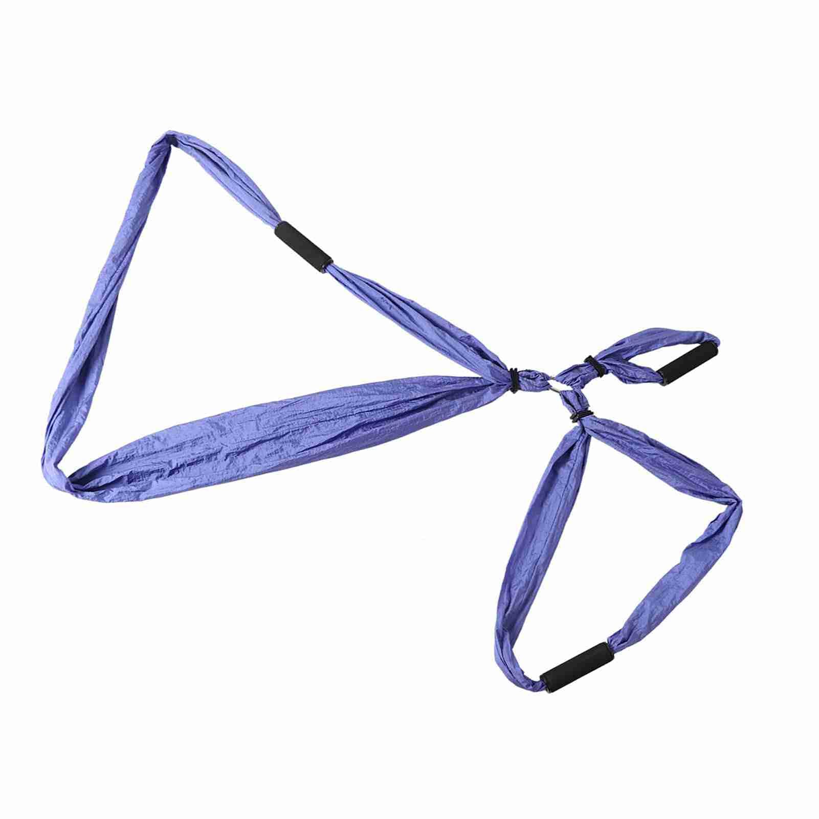 Demeras Yoga Trapez, Anti-Schwerkraft-Hängematte, leichte Yoga-Schaukel, hautfreundlich, atmungsaktiv für Fitness (Violett)
