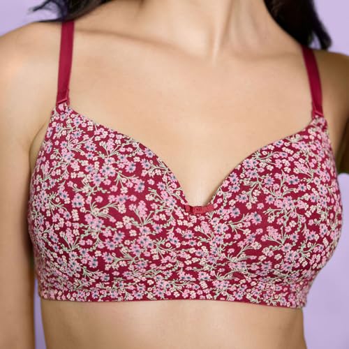 Image of NYKD Women's Cotton Blend Regular T-Shirt Bra