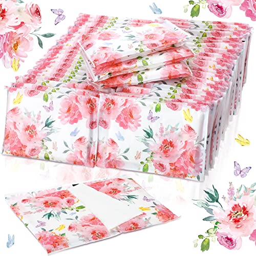 Image of Geyee 50 Pack Travel Tissue Packets Facial Paper Napkins, Spring Floral