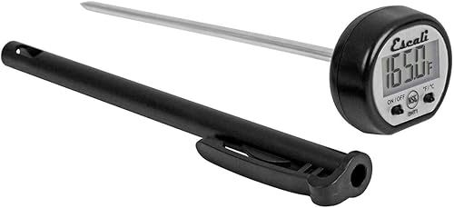 Miniatura 1 de Escali Termómetro de cocina con pantalla digital, cocina objetivo para carne, diseño anti rollo extendido soporte de sonda certificado NSF