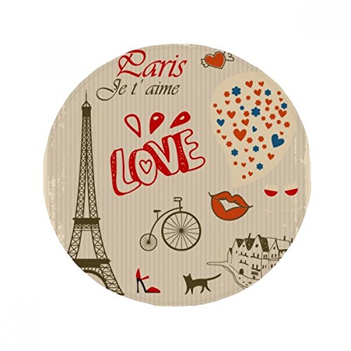 Tapis de sol Paris Tour Eiffel antidérapant multicolore 80cm pour cuisine - 2