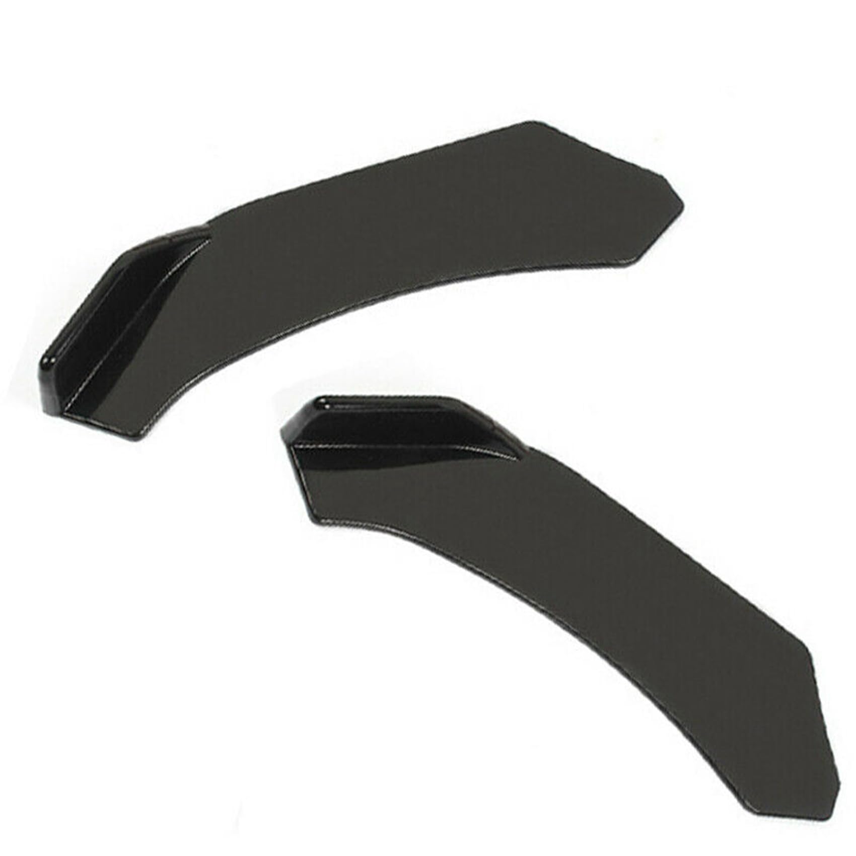 2 Piezas Parachoques Delantero Universal de la Pala del Coche Spoiler ABS con Divisor de Labios Negro