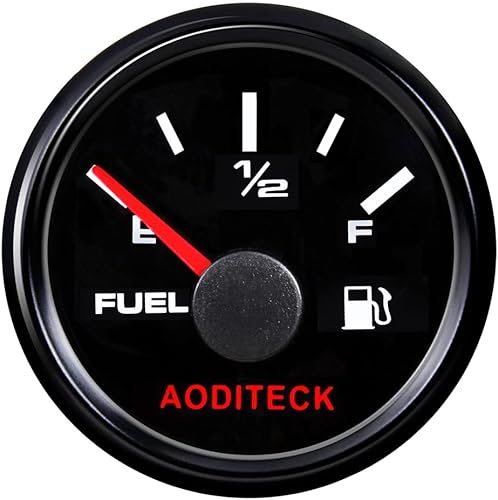 Miniatura 18 de Medidor de Combustible Negro de 8 Escalas Marino para Barco Vehículos RV Carro Camión Aceite Automotriz Medidor de Repuesto del Mercado