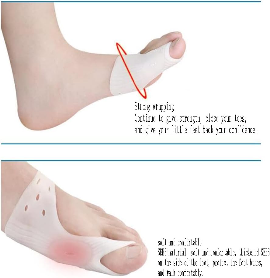 DEAVER Bunion Corrector, Soft Breathable Hallux Valgus Correction Socks, Orthopedic Splint Big Toe Separator Hammer Straightener Foot Health Pain Relief