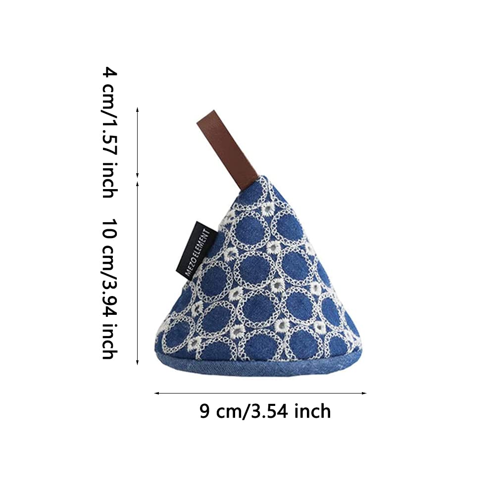 5 Topflappen Quadratisch Baumwolle - Hitzebeständig Bis 250°C - Mit Griff-Tasche