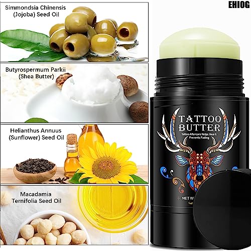 Tattoo Balm & Aftercare Cream 75g (2.6oz), Natural Tattoo Healing Ointment for New & Old Tattoos - Image 2